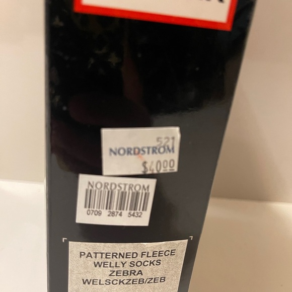 NWT HUNTER Moss Cable Cuff Fleece Welly Sock Size M 5-7 Graphite - Picture 5 of 11